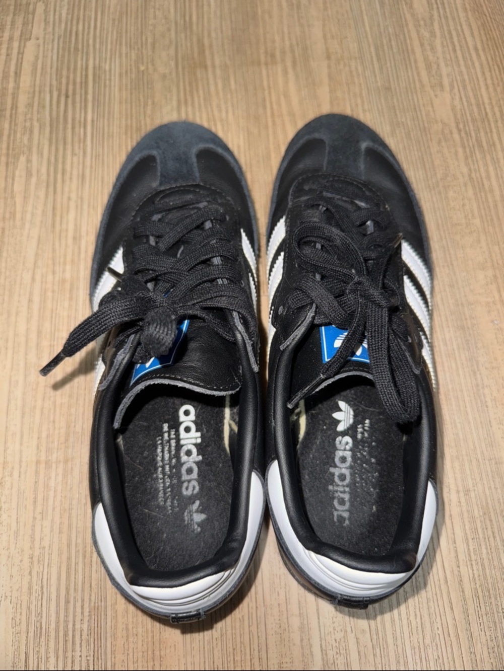 adidas Black and White Sambas OG Sneakers